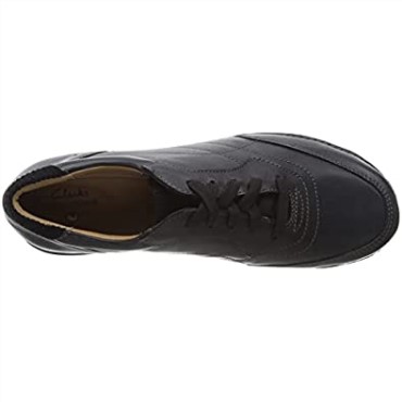 Zapatilla Appley Tie Mujer Piel Negra Clarks