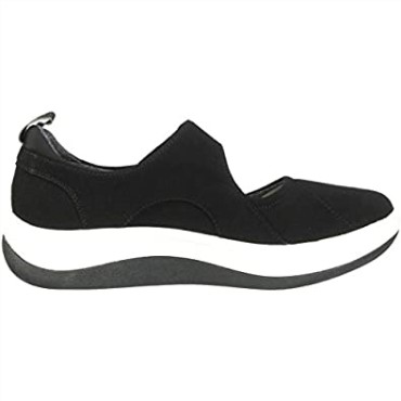 Merceditas De Mujer Arla Air Planas Negras De Textil Clarks