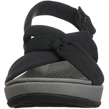 Sandalia Mujer Arla Belle Clarks Textil Negro