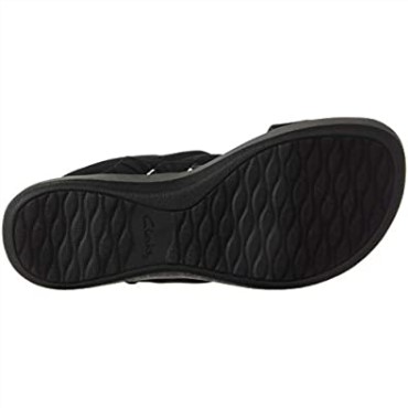 Sandalia Mujer Arla Belle Clarks Textil Negro