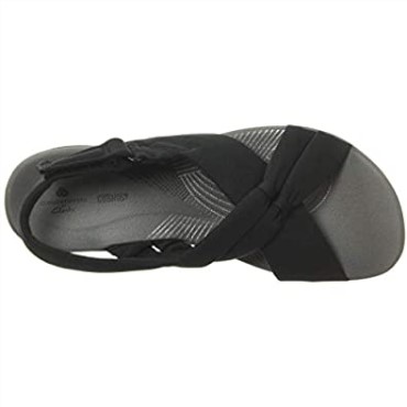 Sandalia Mujer Arla Belle Clarks Textil Negro
