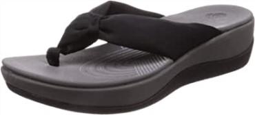 Chanclas Mujer Arla Glison Clarks Textil Negro