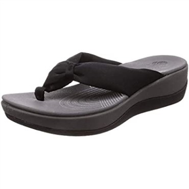 Chanclas Mujer Arla Glison Clarks Textil Negro