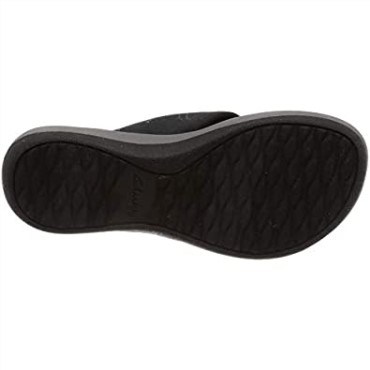 Chanclas Mujer Arla Glison Clarks Textil Negro