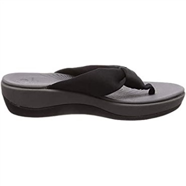 Chanclas Mujer Arla Glison Clarks Textil Negro