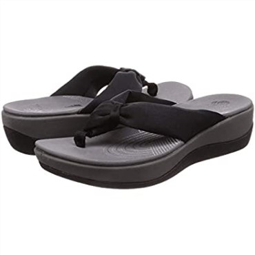 Chanclas Mujer Arla Glison Clarks Textil Negro