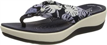 Chanclas Mujer Arla Glison Clarks Blue Floral Syn