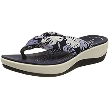 Chanclas Mujer Arla Glison Clarks Blue Floral Syn