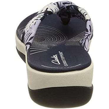 Chanclas Mujer Arla Glison Clarks Blue Floral Syn