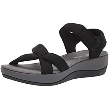 Sandalia Mujer Arla Gracie Clarks Textil Negro