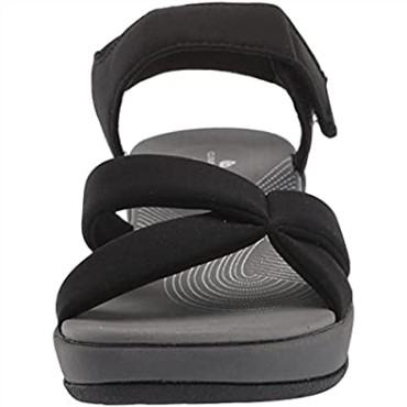 Sandalia Mujer Arla Gracie Clarks Textil Negro