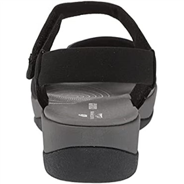 Sandalia Mujer Arla Gracie Clarks Textil Negro