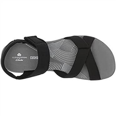 Sandalia Mujer Arla Gracie Clarks Textil Negro