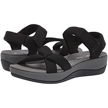 Sandalia Mujer Arla Gracie Clarks Textil Negro