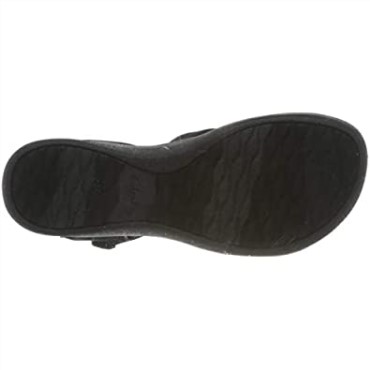 Sandalia Mujer Cuña Arla Gracie Clarks Textil Negro