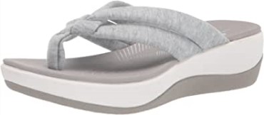 Chanclas Mujer Arla Kaylie Gris Textil Clarks