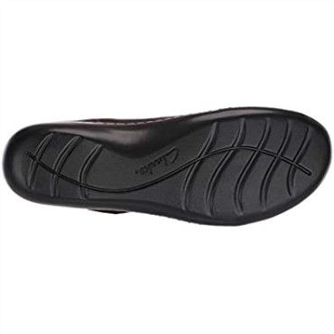 Mary Jane Ashland Bliss Mujer Planas Clarks Cuero Burdeos