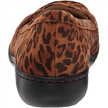 Mocasines Ashland Bubble Para Mujer Leopardo Tostado Oscuro Clarks