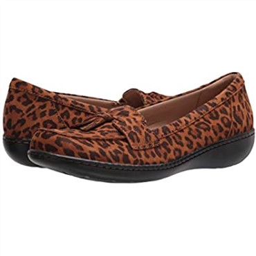 Mocasines Ashland Bubble Para Mujer Leopardo Tostado Oscuro Clarks