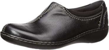 Mocasín Mujer Ashland Joy Clarks Cuero Negro