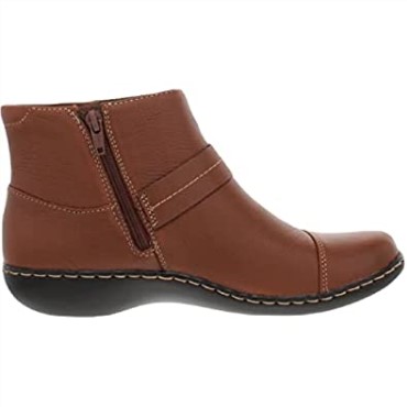 Botas De Moda Para Mujer Ashland Pine Clarks Cuero Marrón Oscuro