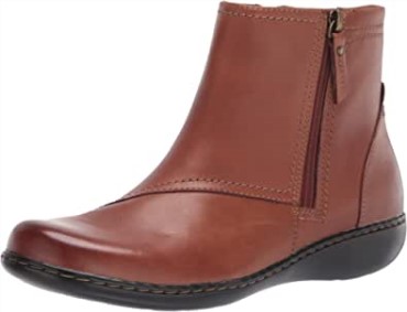 Botines Mujer Ashland Vista Piel Tostada Clarks
