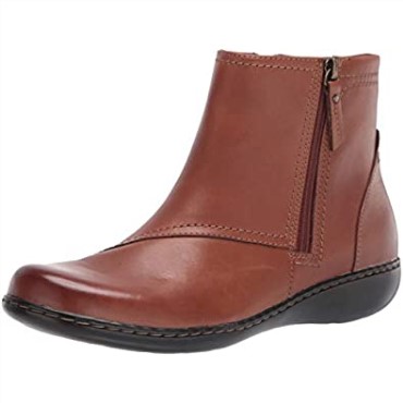 Botines Mujer Ashland Vista Piel Tostada Clarks