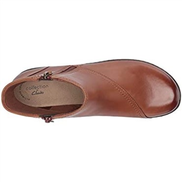 Botines Mujer Ashland Vista Piel Tostada Clarks