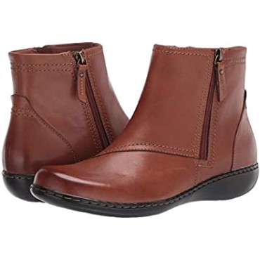 Botines Mujer Ashland Vista Piel Tostada Clarks