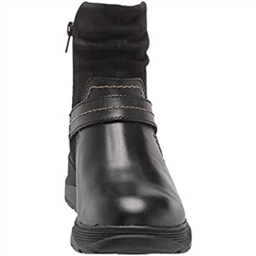 Bota Aveleigh Mujer Moda Clarks Piel Negra