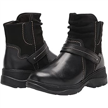Bota Aveleigh Mujer Moda Clarks Piel Negra