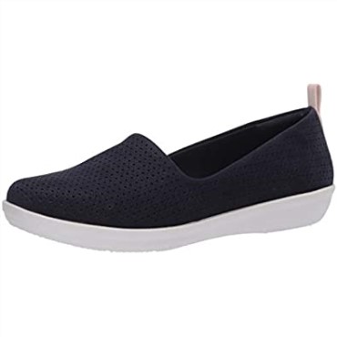 Mocasines Mujer Ayla Blair Flat Clarks Navy Sintetico Nubuck