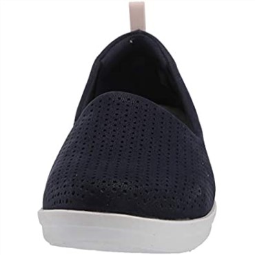 Mocasines Mujer Ayla Blair Flat Clarks Navy Sintetico Nubuck