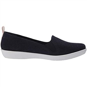 Mocasines Mujer Ayla Blair Flat Clarks Navy Sintetico Nubuck