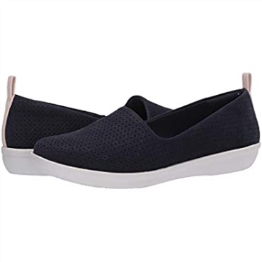 Mocasines Mujer Ayla Blair Flat Clarks Navy Sintetico Nubuck
