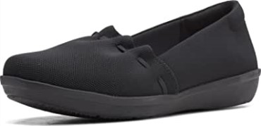 Zapatilla Ayla Shine Mujer Clarks Textil Negro