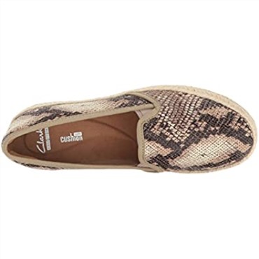 Mocasines Mujer Azella Theoni Slip-on Clarks Beige Sintetico Estampado Serpiente
