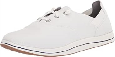 Zapatilla De Mujer Clarks Ave De Lona Blanca