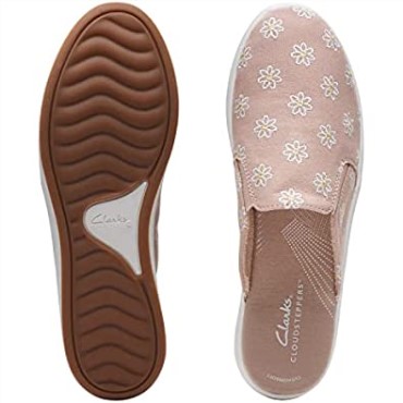 Mule Brisa Para Mujer Taupe Combi Canvas Clarks