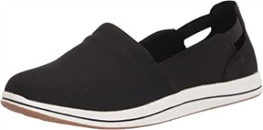 Mocasín De Mujer Brisa Step Loafer Clarks Lona Negra