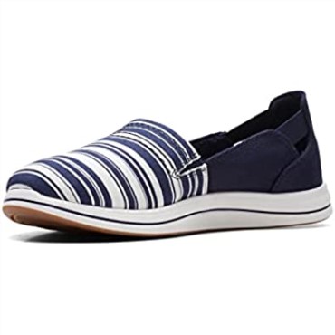 Mocasín De Mujer Brisa Step Loafer Clarks Azul Marino/blanco