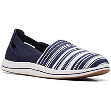 Mocasín De Mujer Brisa Step Loafer Clarks Azul Marino/blanco