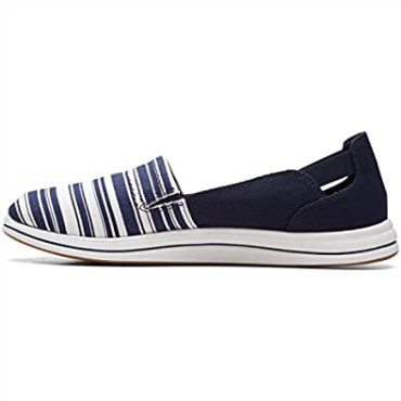 Mocasín De Mujer Brisa Step Loafer Clarks Azul Marino/blanco