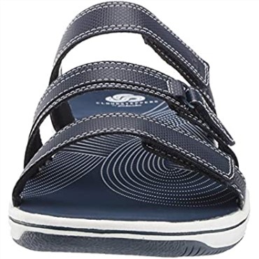Sandalia De Mujer Brinkley Coast Slide Clarks Azul Marino Sintético