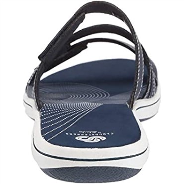 Sandalia De Mujer Brinkley Coast Slide Clarks Azul Marino Sintético