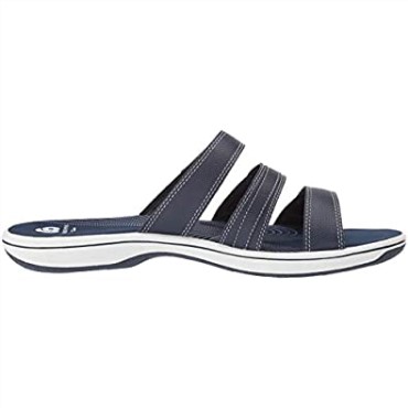 Sandalia De Mujer Brinkley Coast Slide Clarks Azul Marino Sintético