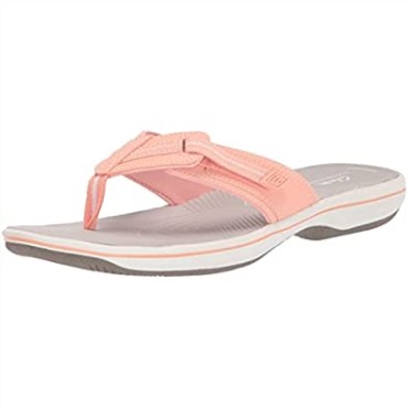 Chancletas Brinkley Jazz De Mujer Clarks Melocotón Sintético