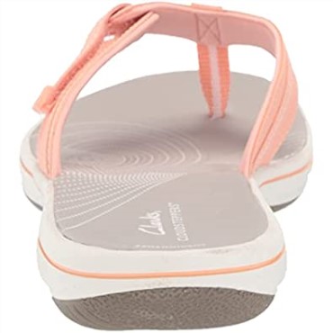 Chancletas Brinkley Jazz De Mujer Clarks Melocotón Sintético