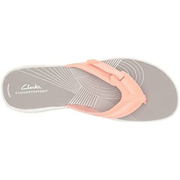 Chancletas Brinkley Jazz De Mujer Clarks Melocotón Sintético