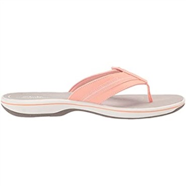 Chancletas Brinkley Jazz De Mujer Clarks Melocotón Sintético